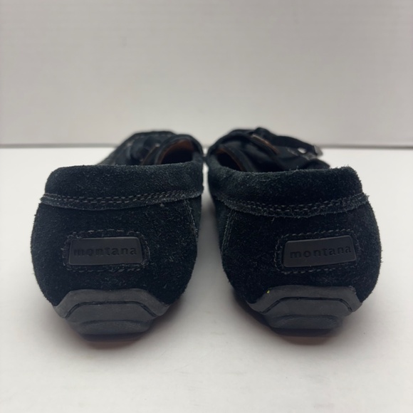 Montana Black Suede Casual Moccasin Size 7M - Picture 4 of 7